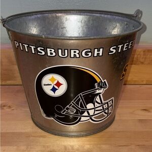 NFL PITTSBURGH STEELERS galvanized 5 quart pail